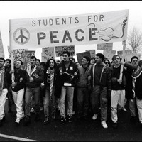  UM-Dearborn Students for Peace in the Middle East march, 1991 